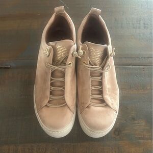 Paul Green Beige Leather Faye Sneakers